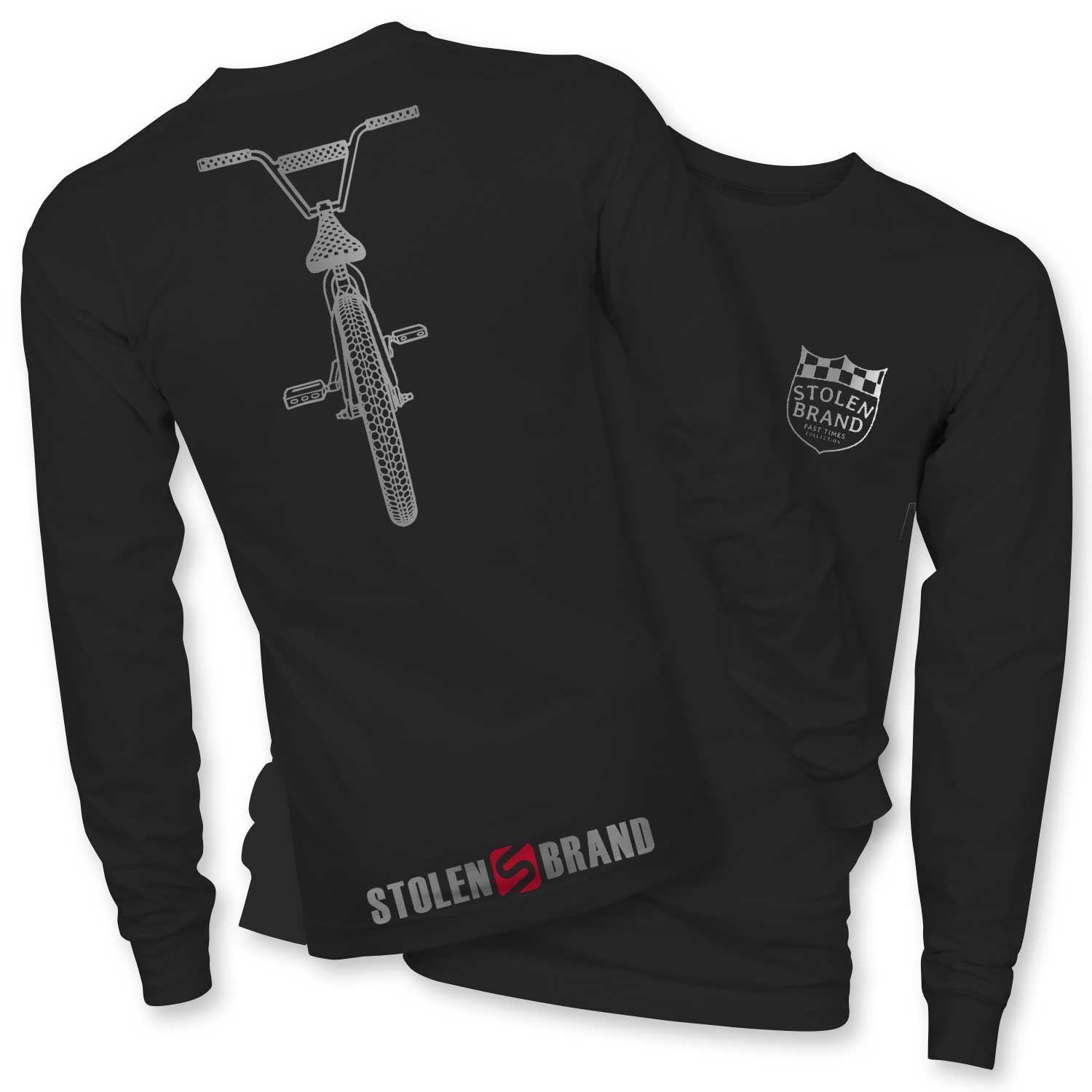 FAST BIKE METALLIC LONG SLEEVE TEE