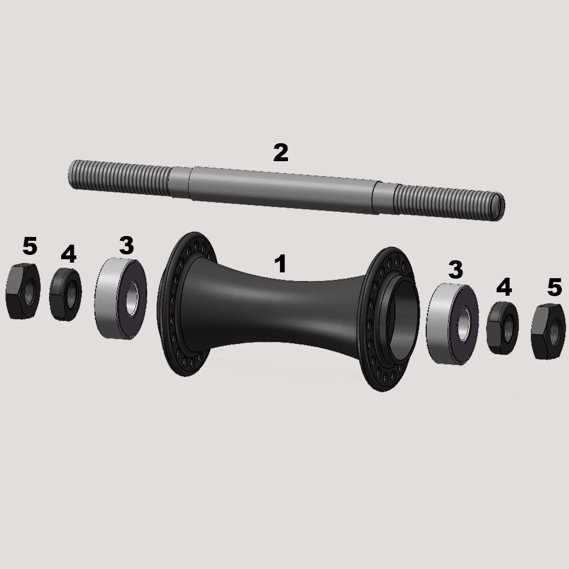 RAMPAGE FRONT HUB SMALL PARTS