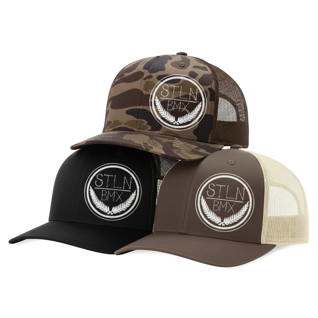 SNAP BACK TRUCKER HAT WITH BRANCH LOGO