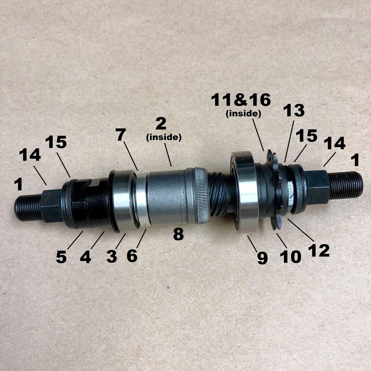 RAMPAGE FREECOASTER HUB SMALL PARTS