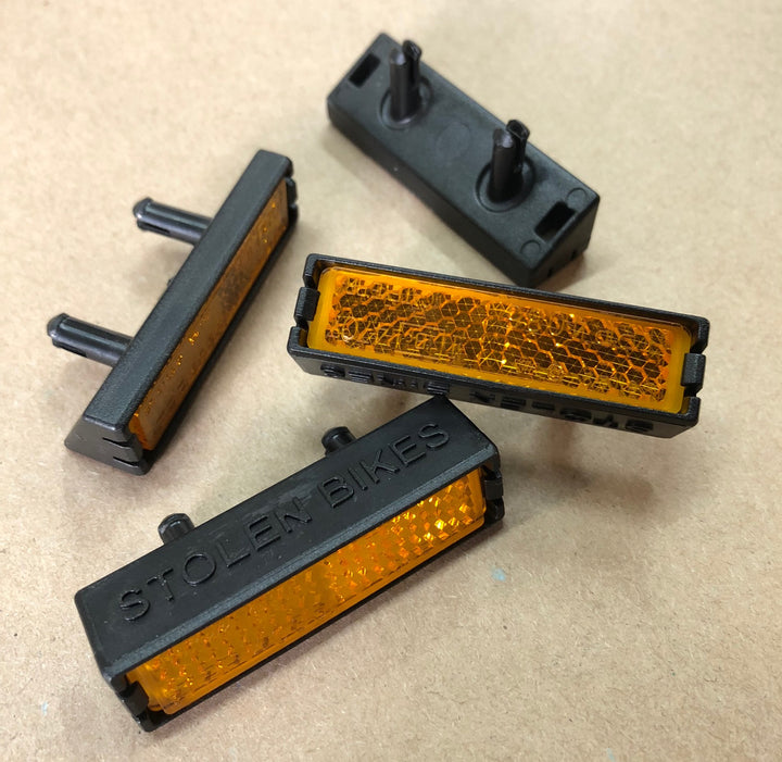 bicycle pedal reflectors PEDAL REFLECTORS – Stolen Brand