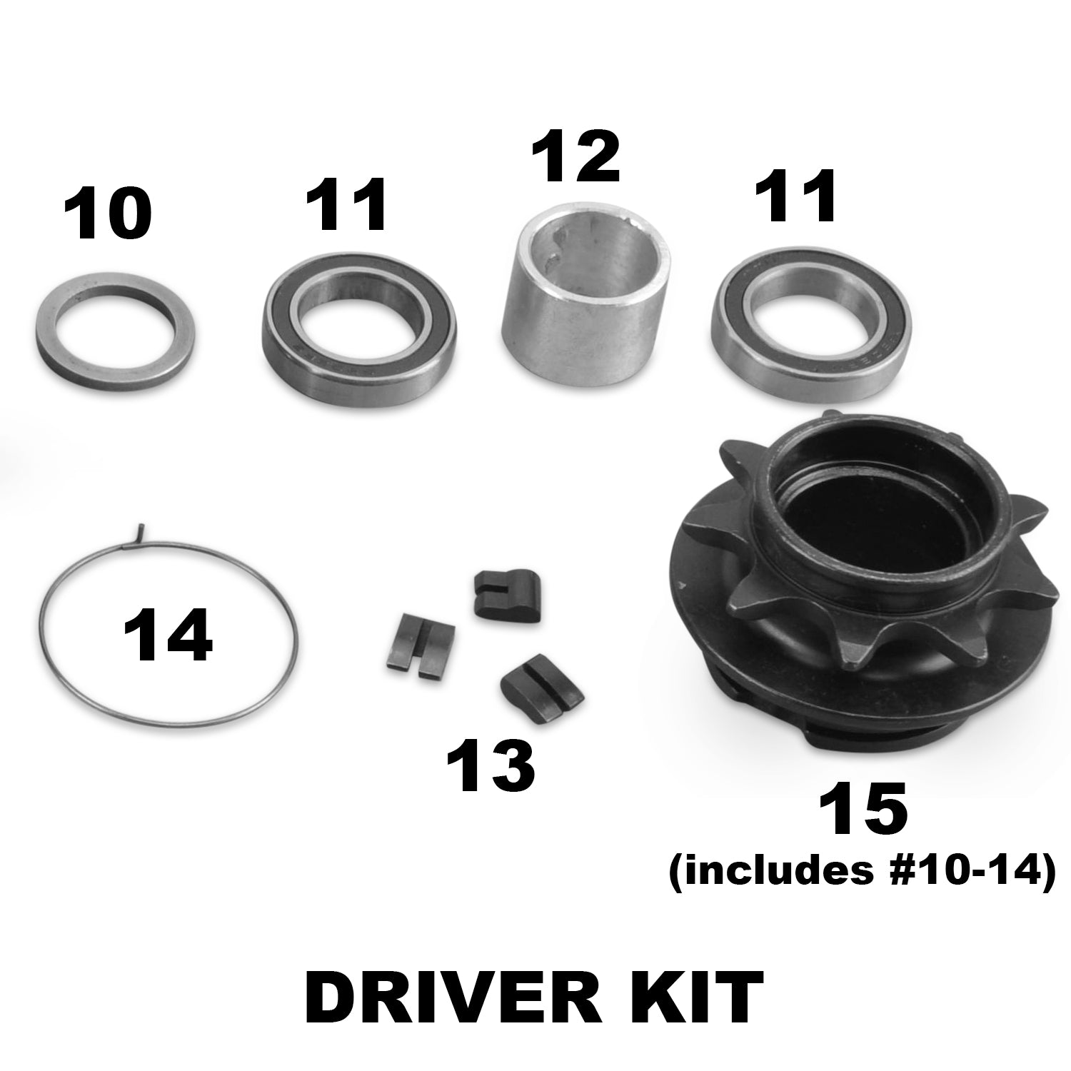 RAMPAGE CASSETTE HUB SMALL PARTS