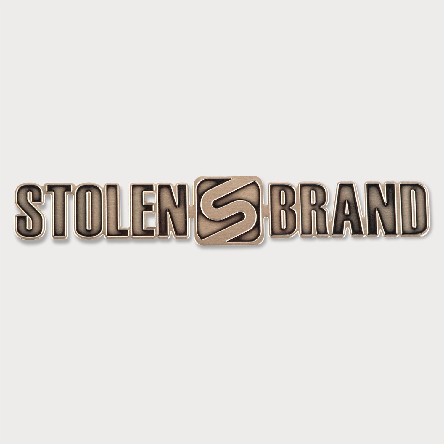 STOLEN BRAND METAL BADGE