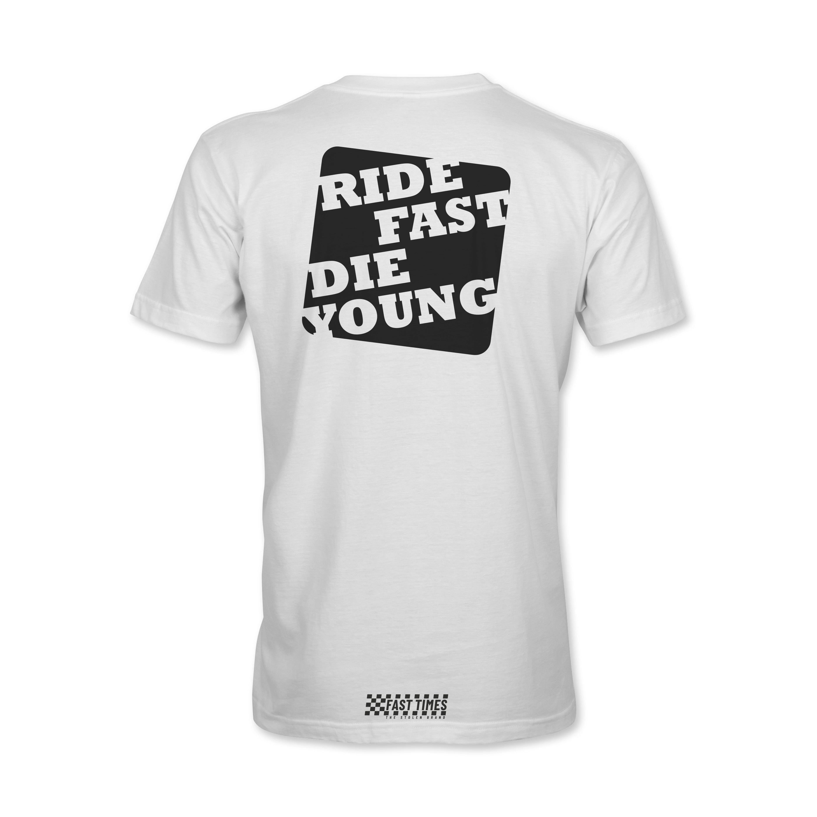 FAST-TIMES COLLECTION RIDE FAST DIE YOUNG TEE